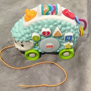 Fisher-Price Colorful Sheep Pull Toy - Blue and Green